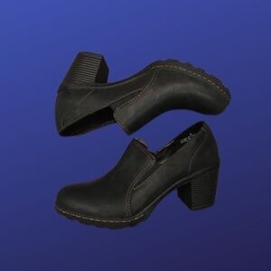 MERONA Ankle Booties, DISTRESSED BLACK, Women’s Size 9